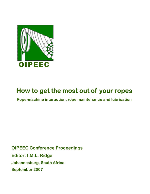 Innovative visual rope inspection method for maintenance