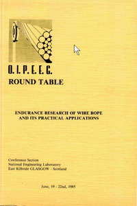 Glasgow 1985 The influence of new manufacturing technologies and new calculation methods on the quality of steel wire ropes and technical limits in rope production