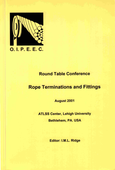 Rope termination performance in free bending fatigue test