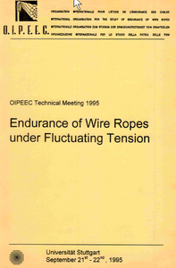 Experiments with shock load on steel wire ropes.