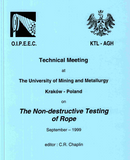 Measurement of abrasive wear on wire ropes using non-destructive electro-magnetic inspection